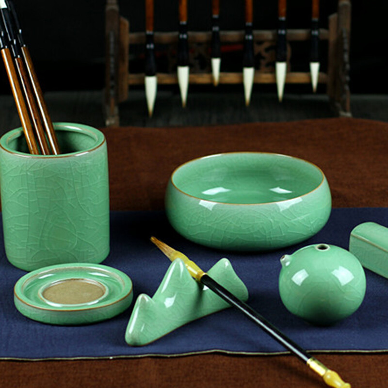 品味傳統(tǒng)雅趣 烏龜先森文房四寶陶瓷套裝，點(diǎn)亮現(xiàn)代書房藝術(shù)